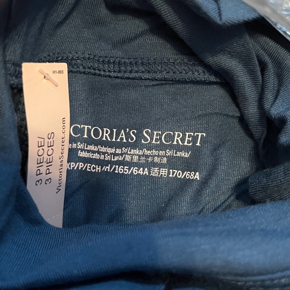 NWT Victoria's Secret Blue Modal 3-Piece Pajama Set XS/S - Picture 8 of 10